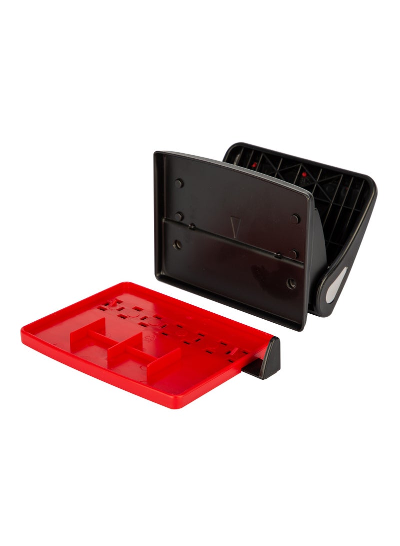 ديلي E0105 خرامة - 15 ورقة، 80 مم، Φ6 مم، رمادي/أزرق/أحمر - Image 3