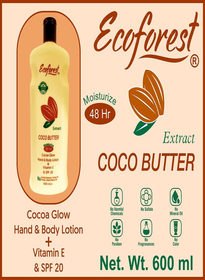 ECOFOREST Intensive care Advanced and Deep Moisture Nourishing Coco Butter body Lotion | 600 ML | With Vitamin E AND Coco Butter & SHEA Butter Extract | paraben free | sulphate free| SPF 20-600 ML - Image 5