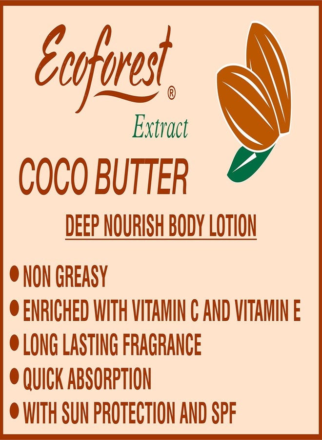 ECOFOREST Intensive care Advanced and Deep Moisture Nourishing Coco Butter body Lotion | 600 ML | With Vitamin E AND Coco Butter & SHEA Butter Extract | paraben free | sulphate free| SPF 20-600 ML - Image 3