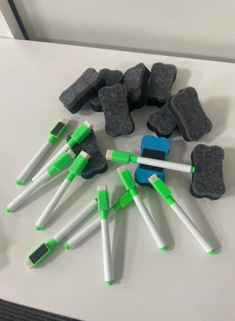 Rubik Magnetic Dry Erase Board with Green Color Markers for Menu Kitchen Meal Planner & others (10pcs/set Dry Erase with Green Markers) - Image 2