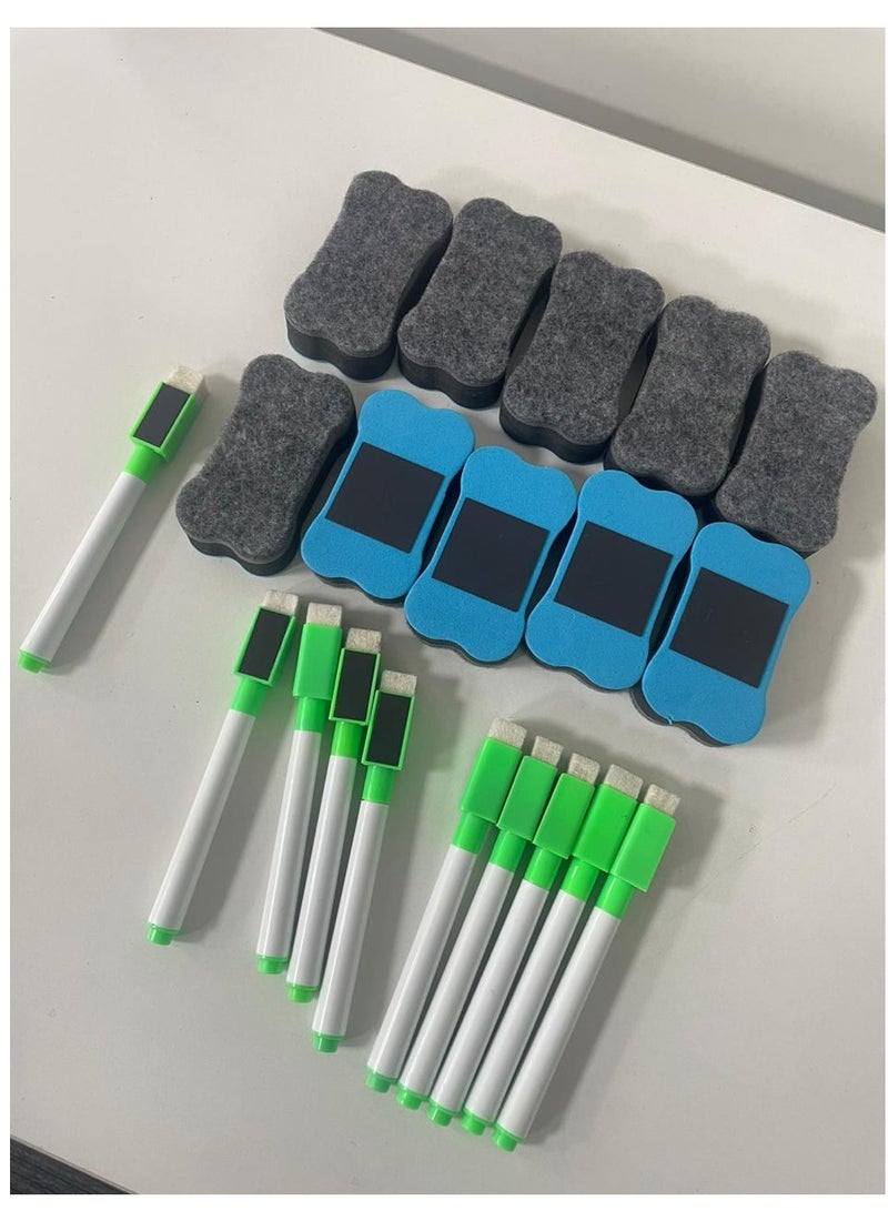 Rubik Magnetic Dry Erase Board with Green Color Markers for Menu Kitchen Meal Planner & others (10pcs/set Dry Erase with Green Markers) - Image 4
