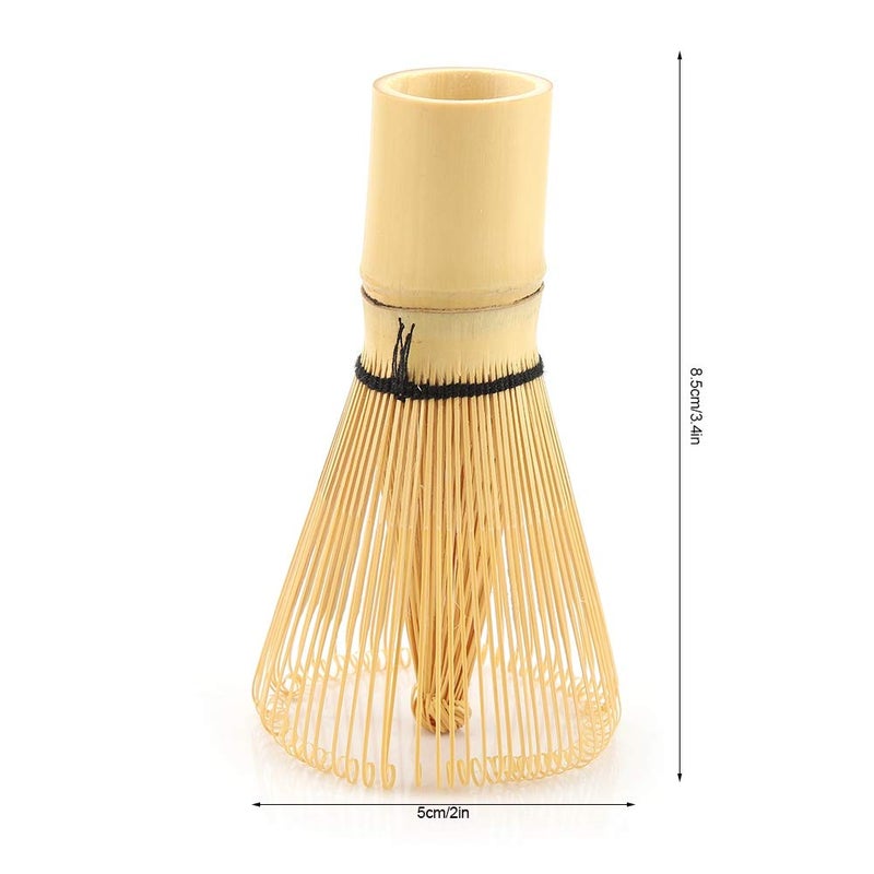 TOPINCN Traditional Bamboo Tea Whisk, 80 Prongs, 2.4 x 4.3 Inches, Traditional Matcha Preparation Tool - Image 4