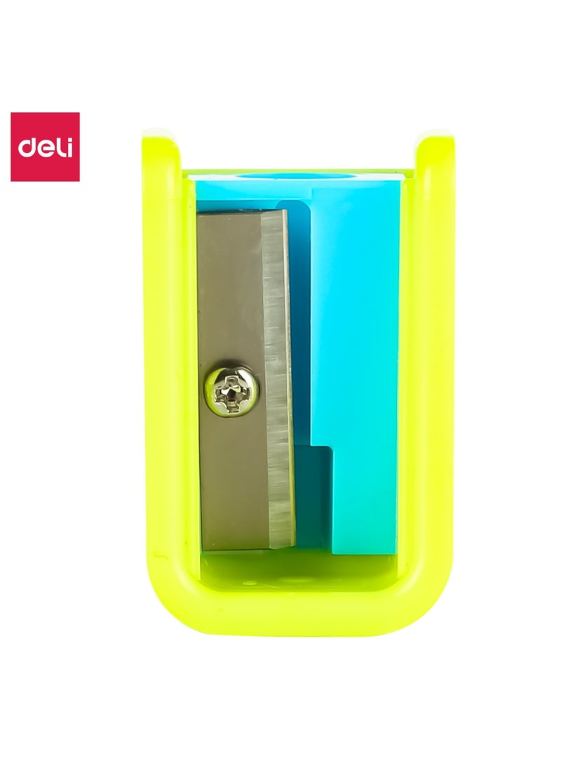 Deli ER00100 Pencil Sharpener 1-hole â€“ 72pcs/box â€“ ideal for daily pencil sharpening needs - Image 4