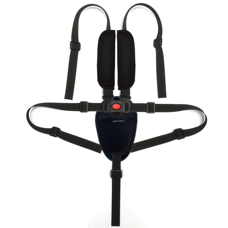 AT Seat Belt by ,5/3/2 Point Adjustable for Baby Kid Safe Strap for Stroller High Chair (Include Shoulder Pads  Guarding Pad) - Image 1