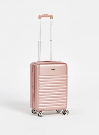 ELLE Women Textured Hardcase Luggage Trolley Bag with Retractable Handle