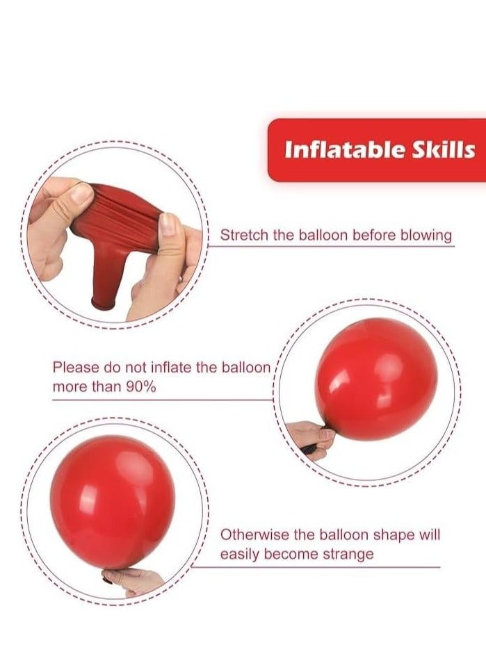Generic Red Balloons (Pack of 100) for Birthday Parties, Weddings, or General Celebrations - Biodegradable, Latex, Unisex-Adults & Children - Image 5