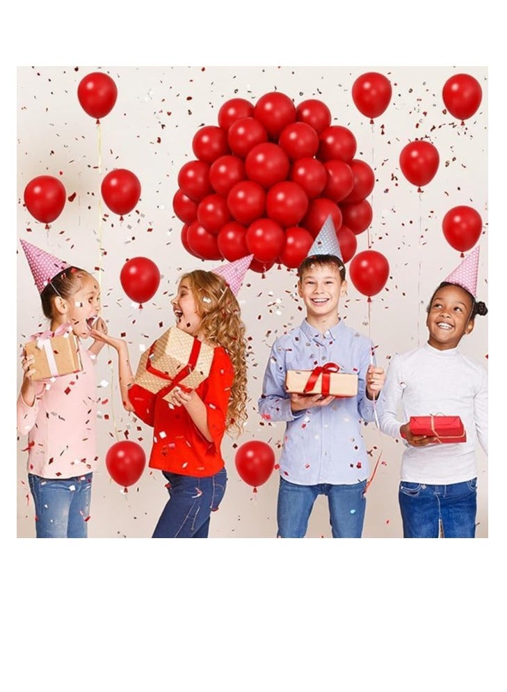 Generic Red Balloons (Pack of 100) for Birthday Parties, Weddings, or General Celebrations - Biodegradable, Latex, Unisex-Adults & Children - Image 2
