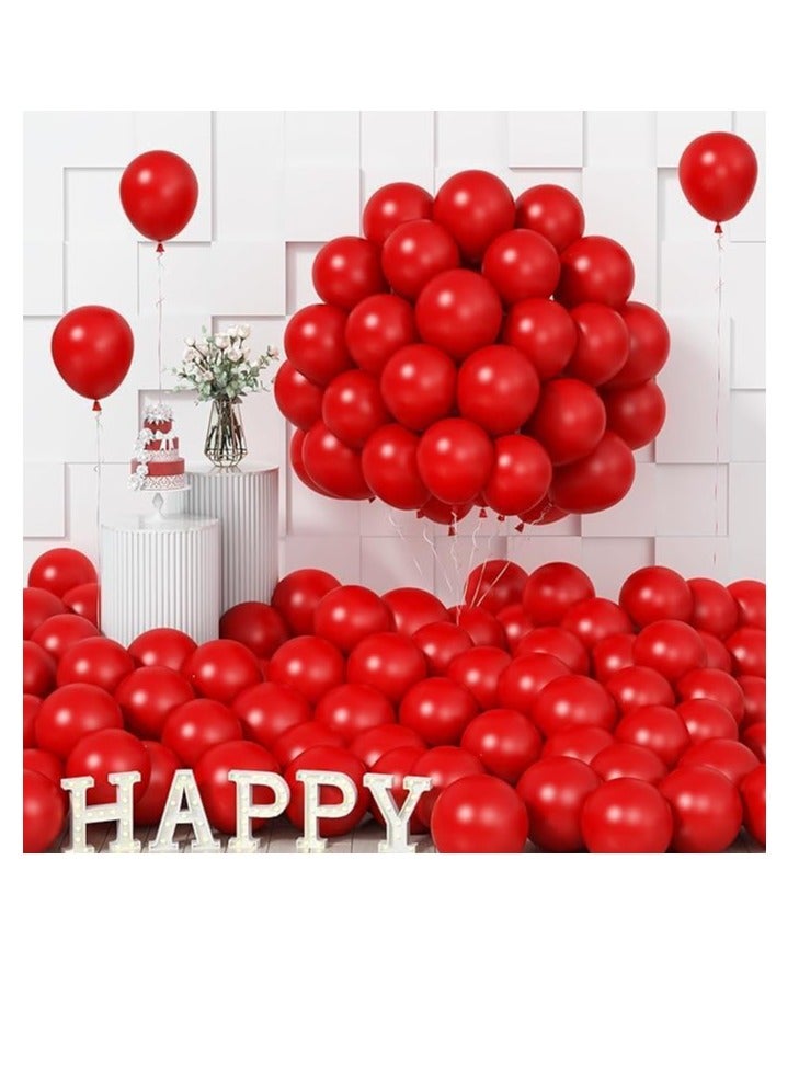 Generic Red Balloons (Pack of 100) for Birthday Parties, Weddings, or General Celebrations - Biodegradable, Latex, Unisex-Adults & Children - Image 1
