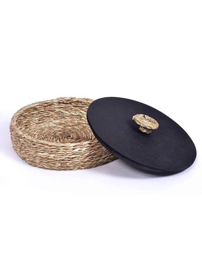Ayra Natural Fiber Handcrafted Sabaii Grass and Bamboo Based Serving Box (Light Natural) 23x7.5cm  - Image 4