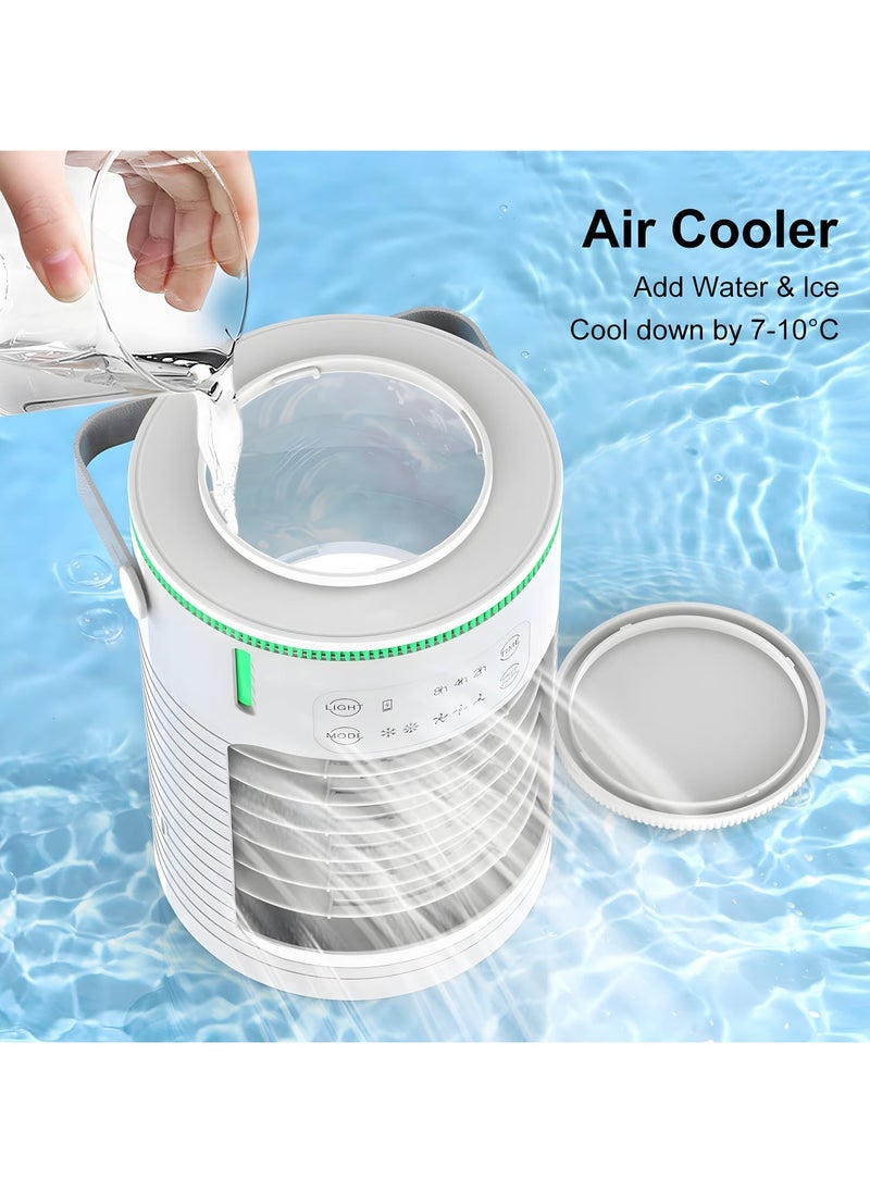 Generic Cooling Fan, Portable Air Conditioners Fan with 3 Speeds 7 Colors,Small Mini Ac Unit for Bedroom - Air Cooler for Room  - Image 5