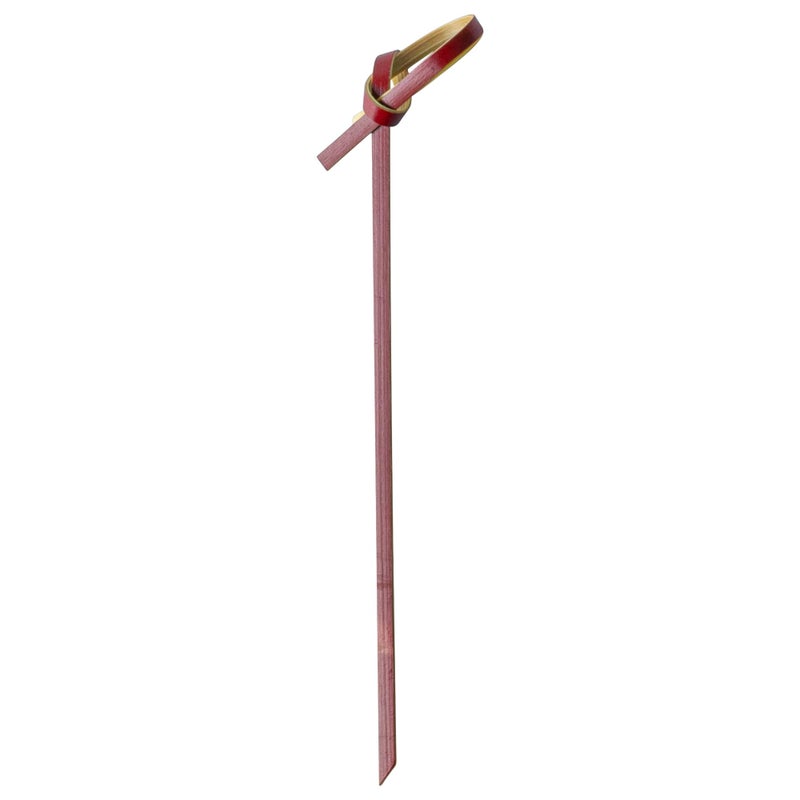Restaurantware Restaurantware 4 Inch Appetizer Picks 1000 Knotted Knot Skewer Picks  Looped Knot For Food Or Drinks Brown Bamboo Cocktail Skewers Twisted End Looped End  Restaurantware 