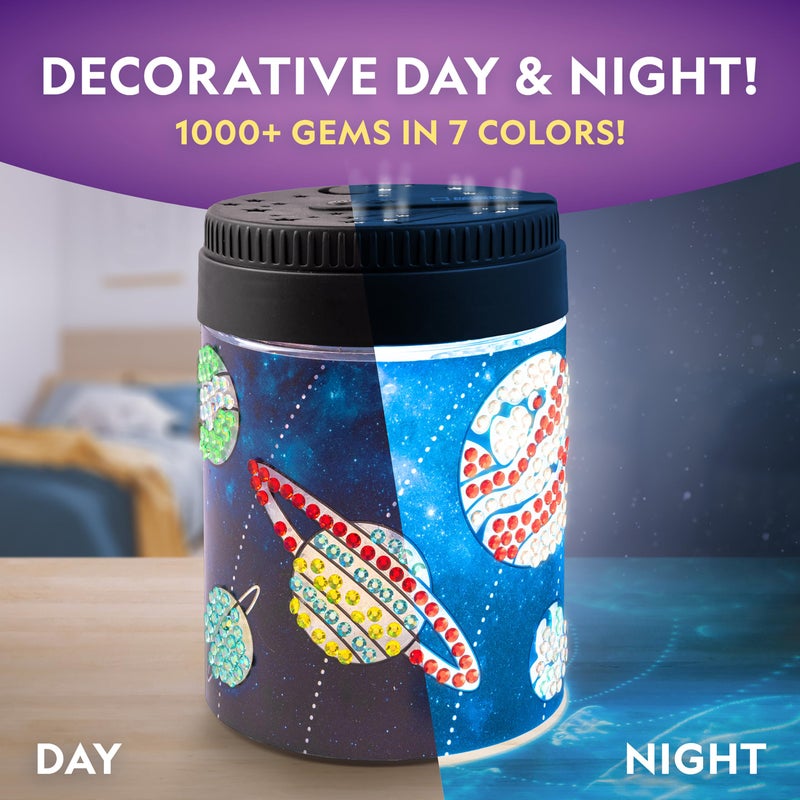 Blue Marble NATIONAL GEOGRAPHIC Diamond Painting Solar System Night Light - Make Your Own Night Light with 1000+ Gems to Decorate, Arts and Crafts Kits for Kids ages 8 9 10 11 12, DIY Space Gift, Planets for Kids - Image 3
