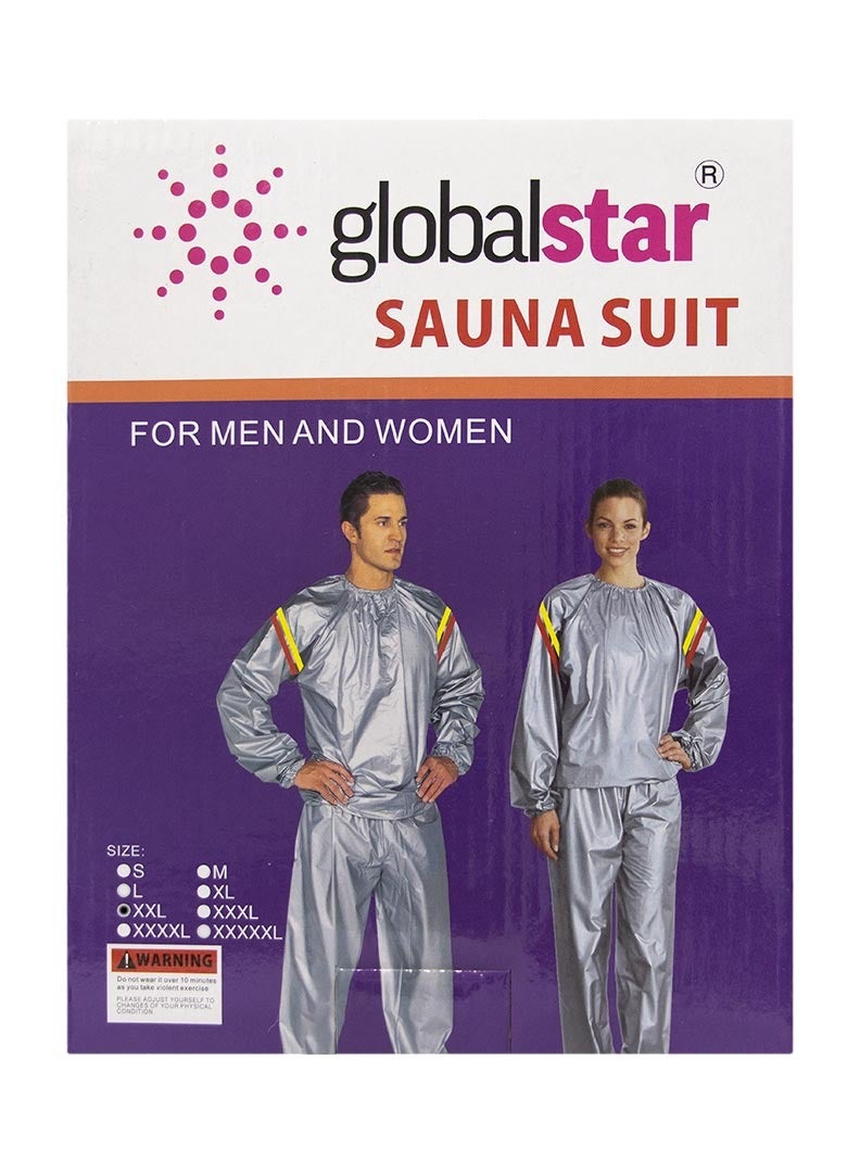 Global Star XXL Sauna Suit Slimming Body Shaper Sweat Suit for Weight Loss and Fitness Training Everyday Wear - Image 1