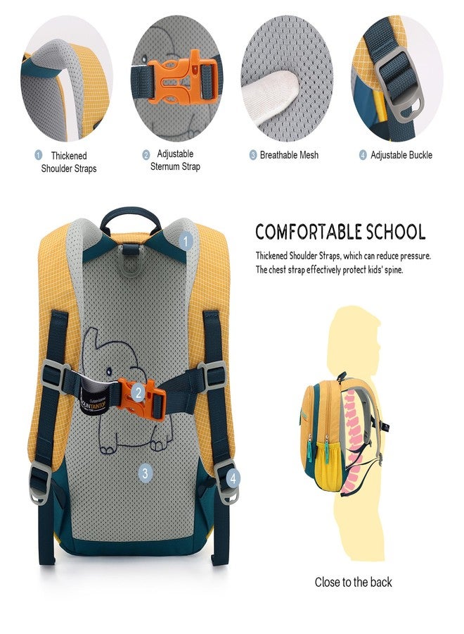 MOUNTAINTOP Kids Toddler Backpack 1-3，Small Kindergarten Backpack with Leash for Girls,Boys & Preschool Yellow - Image 4