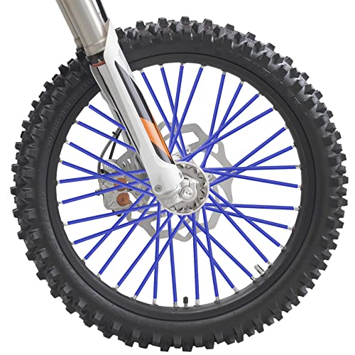 PSLER 72 PCS Blue Spoke Skins Spoke Trim Wrap Cover Decoration Protector Pipe Motocross Pit Dirt Bike Aaccessories - Image 3