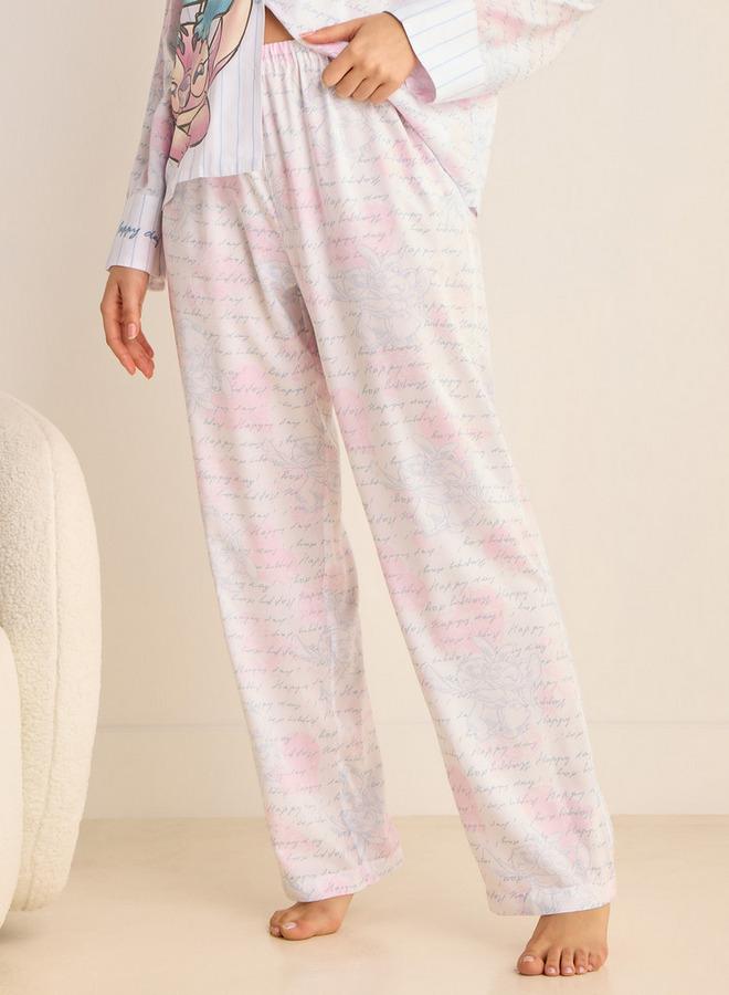 سبلاش فيڤ طقم بيجامة وقميص بطبعة ستيتش - Image 3