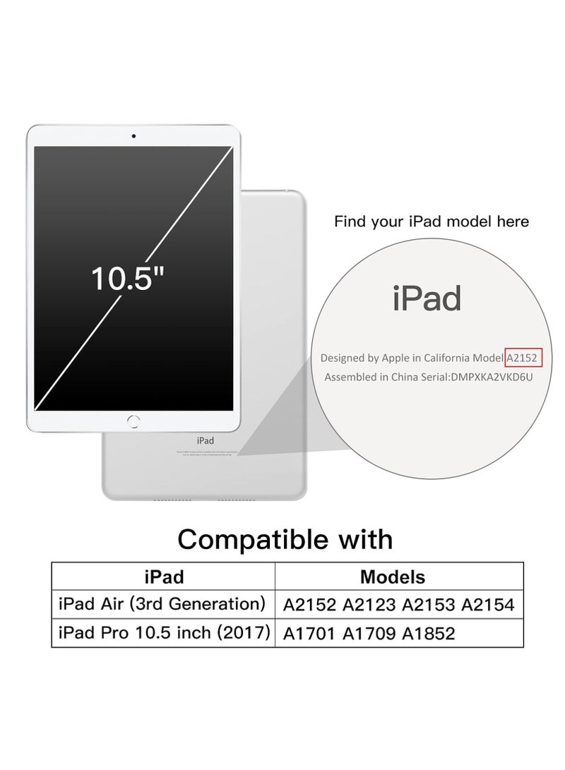 Cat - Cot iPad Air 3 Case and iPad Pro (10.5-Inch 2019, 3rd Generation) and iPad Pro 10.5 with Pencil Holder Slim Tablet Cover with Soft TPU Back Auto - Image 2