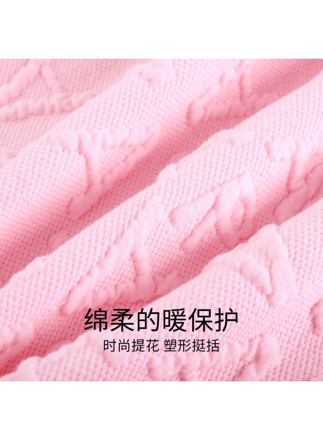 Annil Girls' Knitted Jacket With Full Print Jacquard, Baseball Style, Warm For Spring And Autumn - Image 5