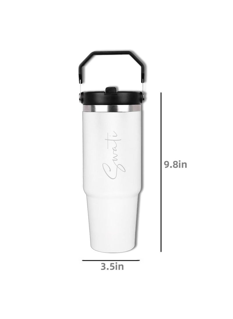 Nutcase Nutcase Customized Insulated Sipper Tumbler Leak Proof Double Wall Vacuum Bottle with Handle 900ml  - Image 3
