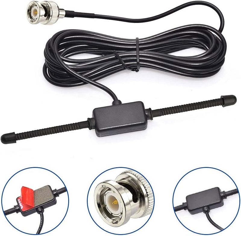 BINGFU VHF UHF Car Truck Police Scanner Adhesive Mount Antenna Vehicle Mobile Ham Amateur Radio BNC Male Dipole Antenna Compatible with Uniden Bearcat Whistler Shack Radio Scanner - Image 3