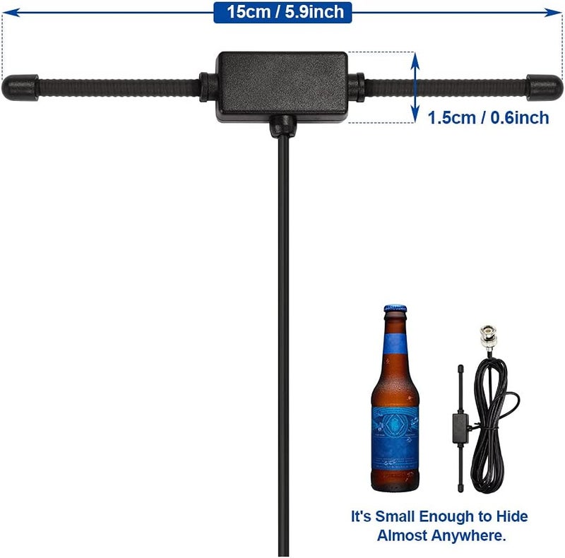BINGFU VHF UHF Car Truck Police Scanner Adhesive Mount Antenna Vehicle Mobile Ham Amateur Radio BNC Male Dipole Antenna Compatible with Uniden Bearcat Whistler Shack Radio Scanner - Image 4