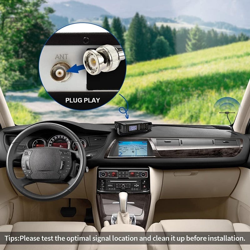 BINGFU VHF UHF Car Truck Police Scanner Adhesive Mount Antenna Vehicle Mobile Ham Amateur Radio BNC Male Dipole Antenna Compatible with Uniden Bearcat Whistler Shack Radio Scanner - Image 5