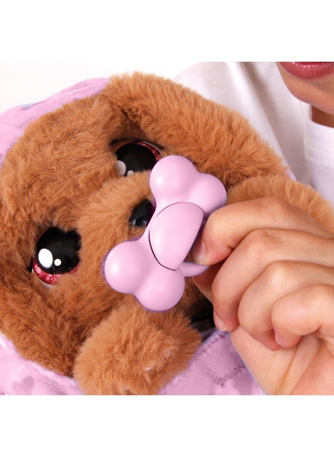 Baby Paws Baby Paws Cocker Spaniel Puppy Toy with Swaddle Bag| Scan QR Code for More Interactive Roleplay, Pretend Play Toy|That Make 5 Adorable Sounds Kids Toys for Ages 4+|Birthday Gift for Pet Lovers -22 cm  - Image 4