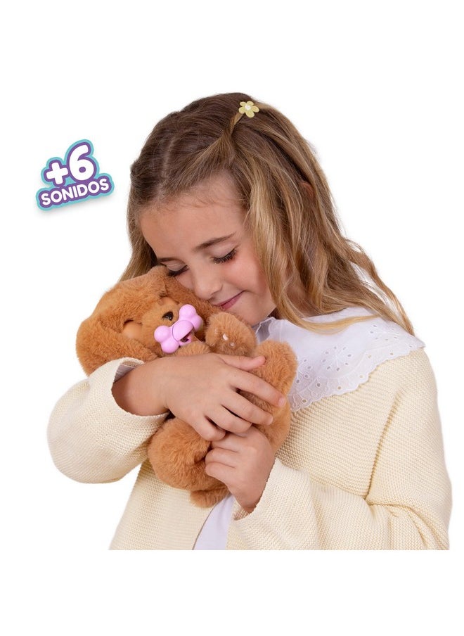 Baby Paws Baby Paws Cocker Spaniel Puppy Toy with Swaddle Bag| Scan QR Code for More Interactive Roleplay, Pretend Play Toy|That Make 5 Adorable Sounds Kids Toys for Ages 4+|Birthday Gift for Pet Lovers -22 cm  - Image 3