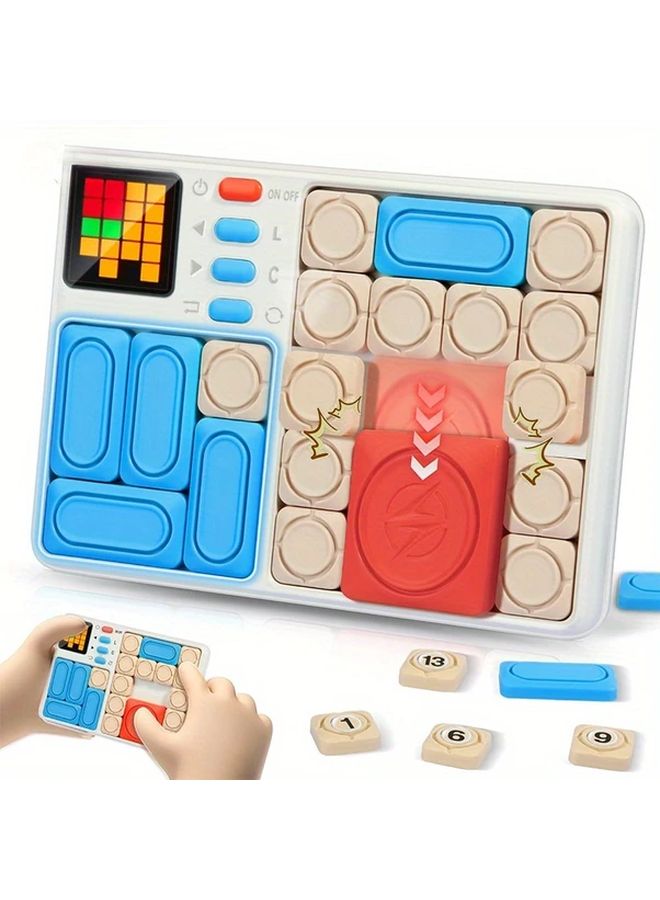 لعبة الألغاز المنزلقة التفاعلية البيضاء 500 تحدي لعبة تعليمية للسفر 7 مستويات صعوبة منطقة تخزين - Image 1