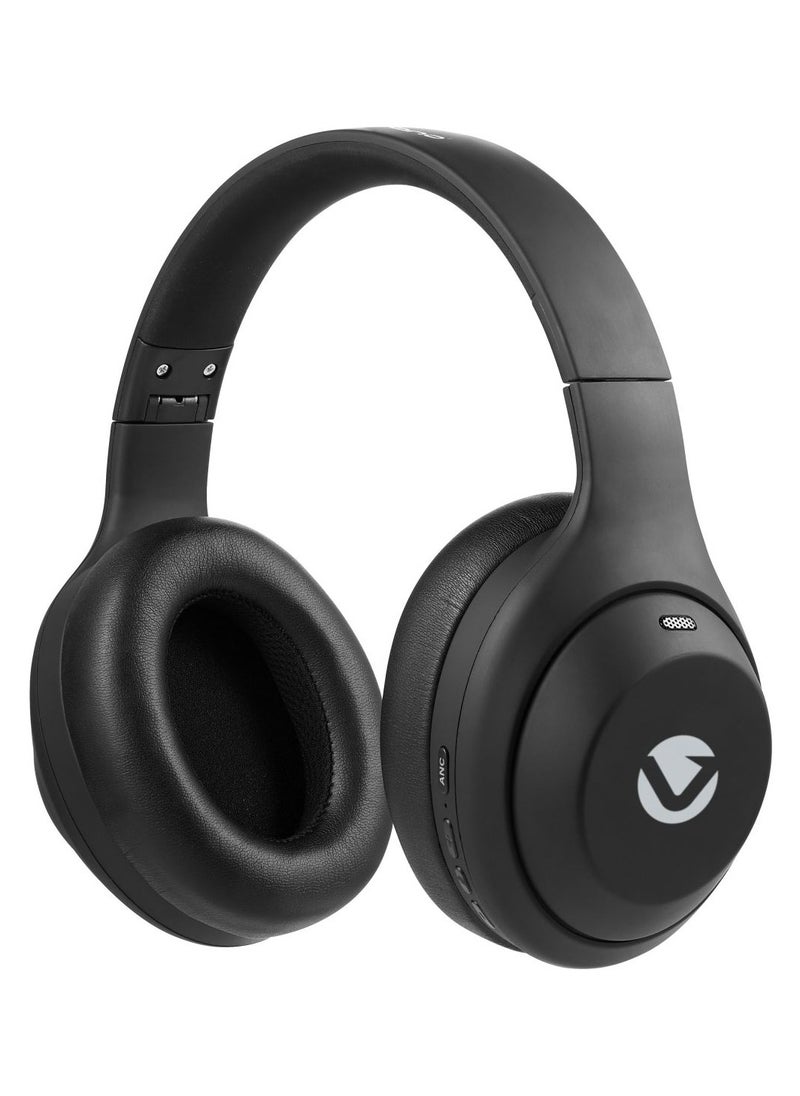 Volkano - Volkano Sound Sweeper Series Active Noise Cancelling ,40mm Driver Immersive Sound, Headset Wireless, Bluetooth 5.3 Multipoint, Foldable Design playing time 20H - Black - Image 1