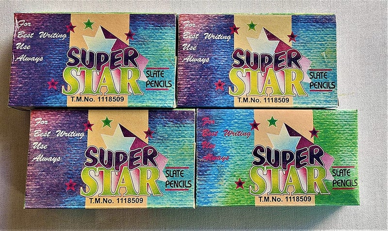 SSKR Slate Pencil for Kids Natural Lime Stone Chalk Pencil Best - 5 Packets (125 Chalks Total) - Image 3