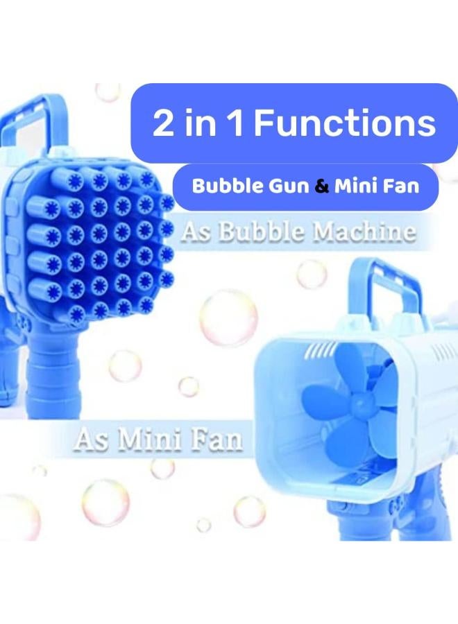 32-Hole Bubble Machine Gun with Bubble Solution – Automatic Bubble Maker - Image 2