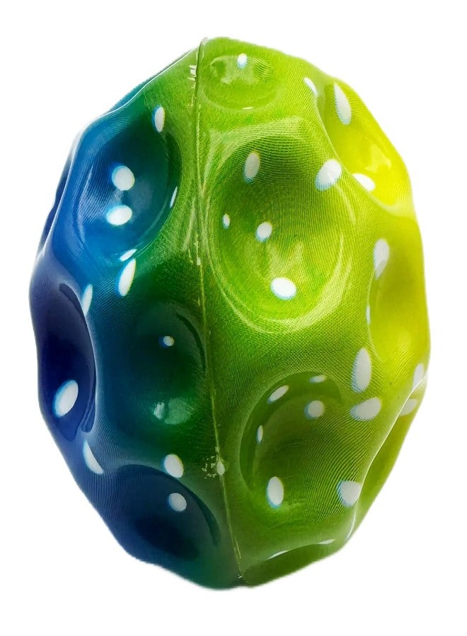 Buko Super Infinity Crazy Bounce Moon Rainbow Ball: Ultimate Grip and Catch, Enhances Hand-Eye Coordination (Green Yellow (Pack of 1) - Image 1