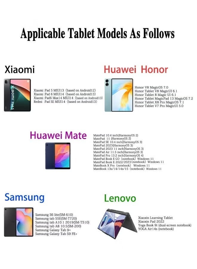 ZAVVY Universal Stylus Pen, Tablet Pen for Android & Windows, Compatible with Huawei, Honor, Xiaomi, Samsung, Lenovo (NOT for iPad/iPhone) - Image 2