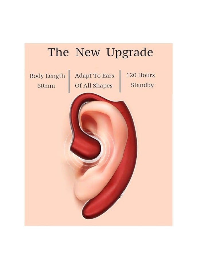 Wireless Bluetooth Headphone, Suitable For Wearing Glasses,Non Ear Plug Design Earphone,Instead of Bone Conduction Headphones, Painless Wearing Headset with Microphone.  - Image 2