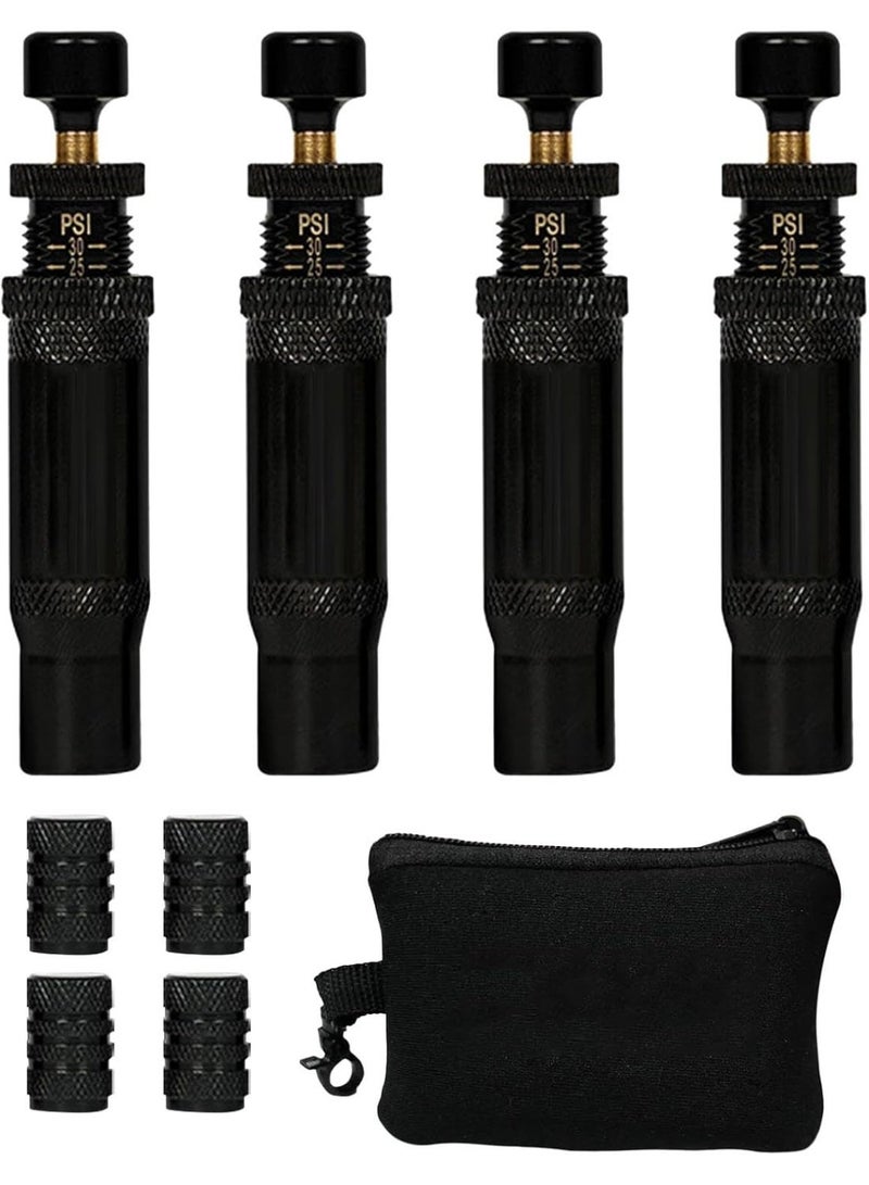 إي كوميرس باج مفرغ إطارات تلقائي 4 قطع قابل للضبط 10-30 PSI لأدوات تفريغ إطارات الطرق الوعرة 4x4 والصحراء والرمال - Image 1