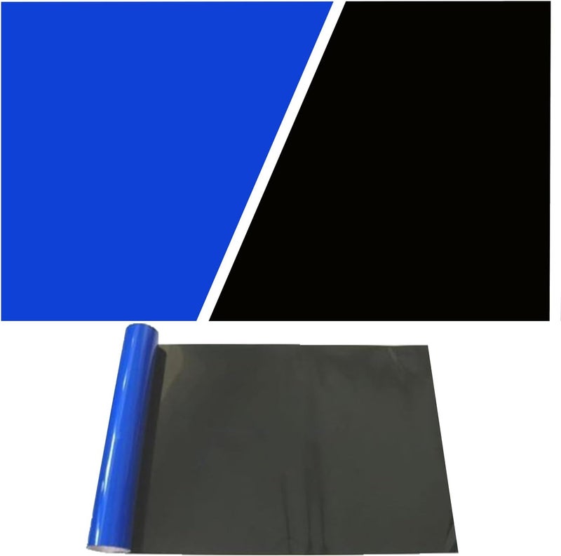 ELEBOX Aquarium Background Blue Black Fish Tank Background Wallpaper Double-Sided Aquarium Backing Paper, Aquarium Decorations for 10 Gallon 20 Gallon Aquarium 15.7" x 32.3" - Image 1