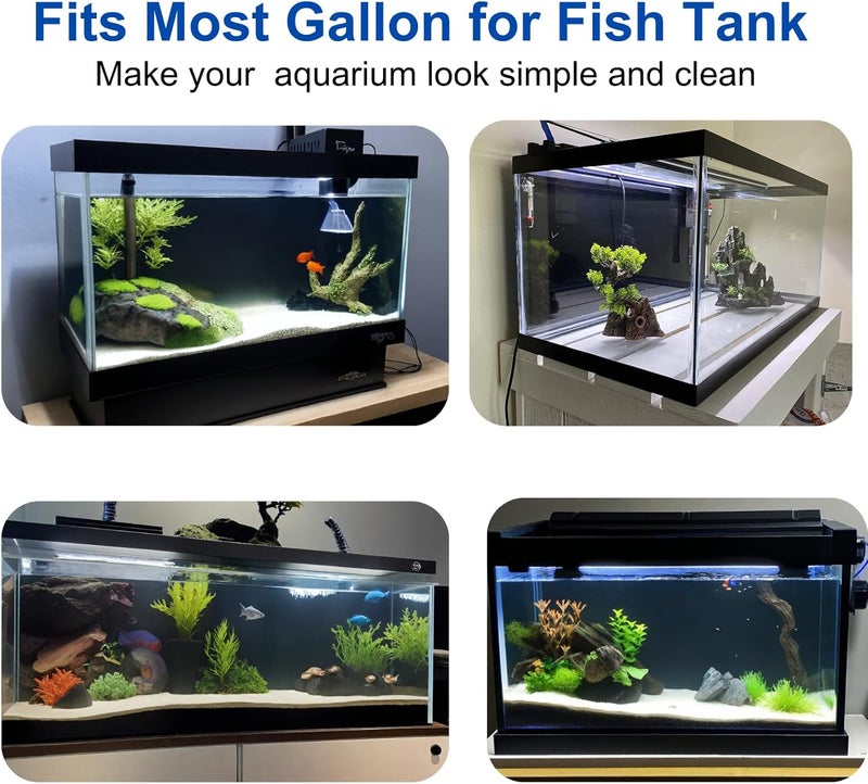 ELEBOX Aquarium Background Blue Black Fish Tank Background Wallpaper Double-Sided Aquarium Backing Paper, Aquarium Decorations for 10 Gallon 20 Gallon Aquarium 15.7" x 32.3" - Image 3