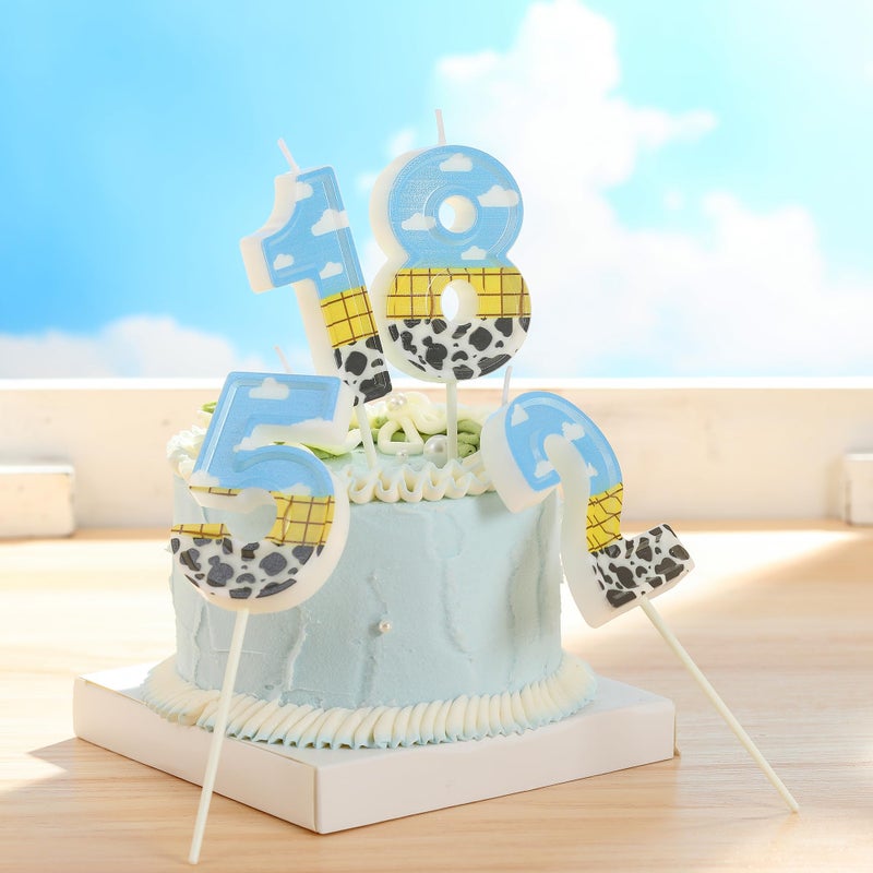 PHD CAKE 2.76 Inch Number 1 Toy Inspired Birthday Candles, Cartoon Story Number Candles, Cake Number Candles, Party Celebration, Style Candle - Image 3