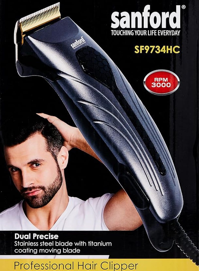 Sanford مقص شعر قابل لإعادة الشحن أسود/فضي/ذهبي - Image 5