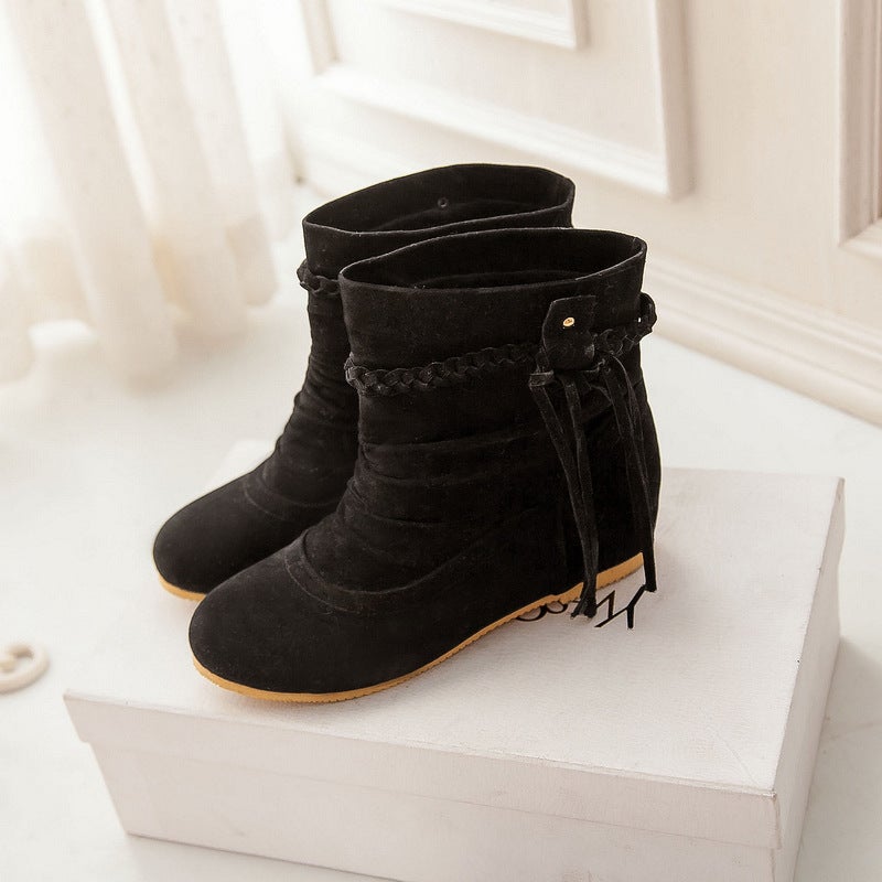 502388 Size 33-40-41-42-43 Size Tassel Frosted Boots Jgb2014N0008 - Image 1