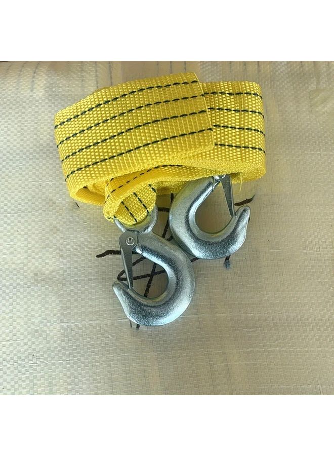 13ft Heavy Duty 5 Ton Towing Rope with Metal Hooks Durable Nylon Recovery Strap Includes Storage Bag - Image 1