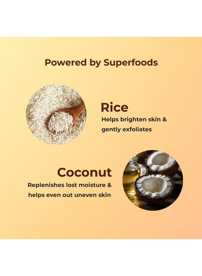 Naturali سكراب الجسم المتألق الطبيعي بالأرز وجوز الهند | يحسن نسيج البشرة | ينعم ويرطب البشرة | خالي من البارابين والزيوت المعدنية | 200 جرام - Image 3