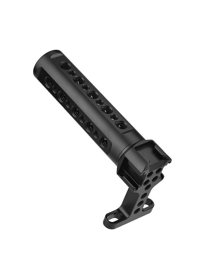 Generic Universal Camera Cage Top Handle Grip with 1/4 Inch 3/8 Inch Threaded Screw Holes Cold Shoe Mounts for Photography Lamp Microphone  - Image 2