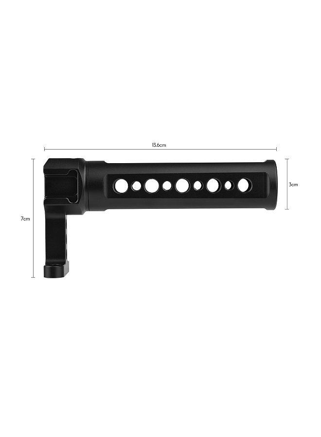 Generic Universal Camera Cage Top Handle Grip with 1/4 Inch 3/8 Inch Threaded Screw Holes Cold Shoe Mounts for Photography Lamp Microphone  - Image 3