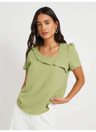 Take Two Texture Asymmetric Neck Ruffled Detail Top - pzsku/ZF9766BE8CC922E07ECA4Z/45/1748174843/ae59ba44-56c4-4748-b3a1-c06e5faf7cf6