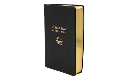 Decorvo U.S. National Parks Journal for Aduts - Genuine Leather Travel Notebook 6 x 4 3/8 inches - Black - Image 3