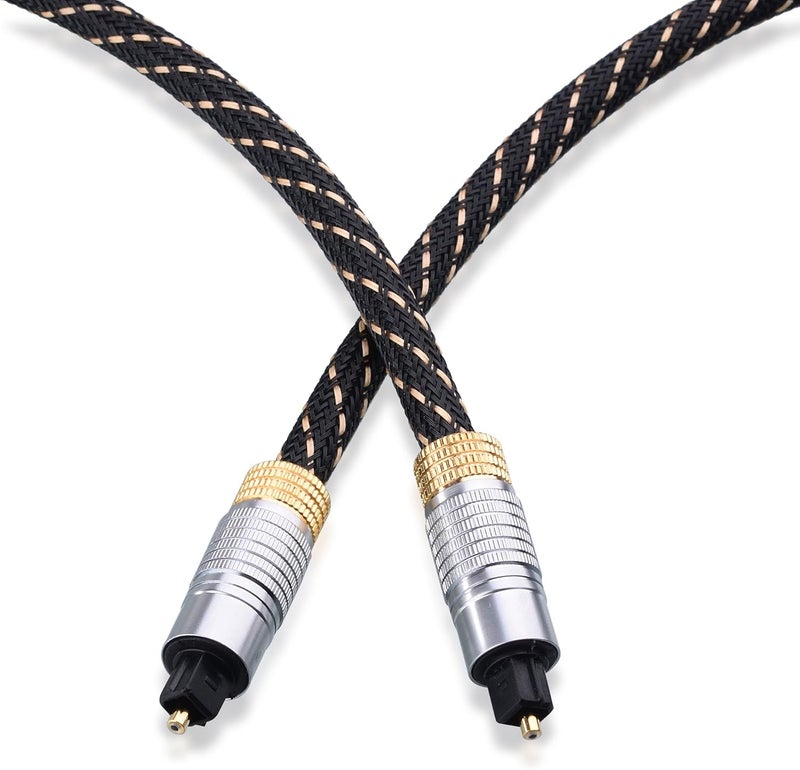 CableMatters كابل صوت بصري ممتاز بطول 15 قدم (كابل بصري توصلينك لصوت البار، سلك رقمي S/PDIF) - مثالي للصوت عالي الدقة مع أجهزة الصوت من سامسونج، سونوس، سوني، وبوز، 15 قدم - Image 2