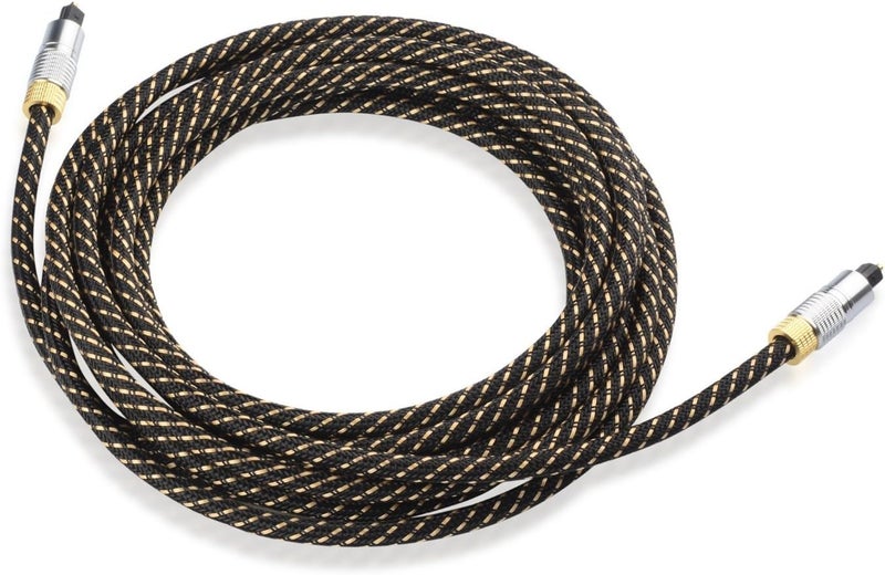 CableMatters كابل صوت بصري ممتاز بطول 15 قدم (كابل بصري توصلينك لصوت البار، سلك رقمي S/PDIF) - مثالي للصوت عالي الدقة مع أجهزة الصوت من سامسونج، سونوس، سوني، وبوز، 15 قدم - Image 3