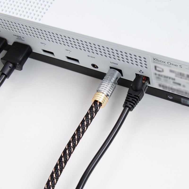 CableMatters كابل صوت بصري ممتاز بطول 15 قدم (كابل بصري توصلينك لصوت البار، سلك رقمي S/PDIF) - مثالي للصوت عالي الدقة مع أجهزة الصوت من سامسونج، سونوس، سوني، وبوز، 15 قدم - Image 5